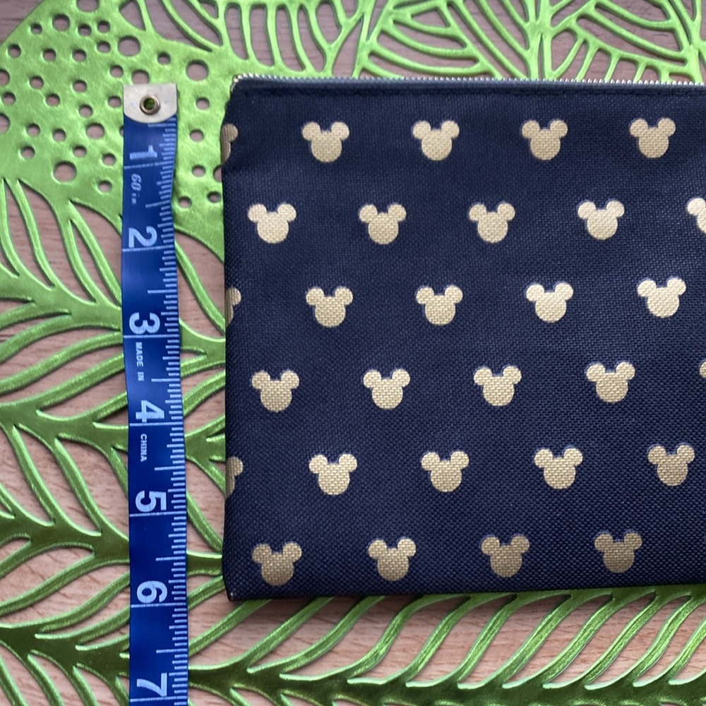 Mickey Mouse Canvas Wristlet Navy and Gold - Picture 5 of 5